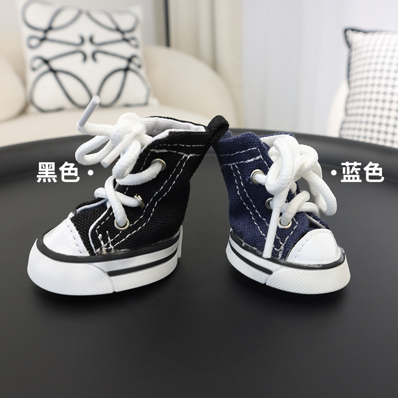 Nuevos zapatos para mascotas antideslizantes resistentes al desgaste engrosados Denim zapatos de lona de verano Teddy Dog CAT universal al aire libre transpirable al por mayor