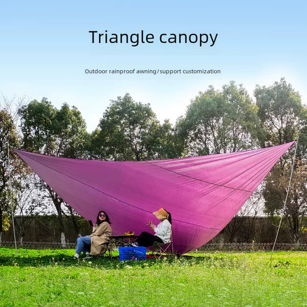 Outdoor Awning Triangular Canopy 3M4M6M Water-Repellent Awning Canopy Sun Protection Canopy Viewing Canopy Rain Cloth