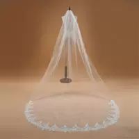 AliExpress новые аксессуары для свадебных платьев 3 м однослойный автомобильный сток кружева в форме шлейфа свадебная фата оптом