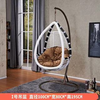 Silla de vid colgante azul balcón doméstico sala de estar patio columpio suelo perezoso ocio sofá silla creativo nido de pájaros cesta colgante