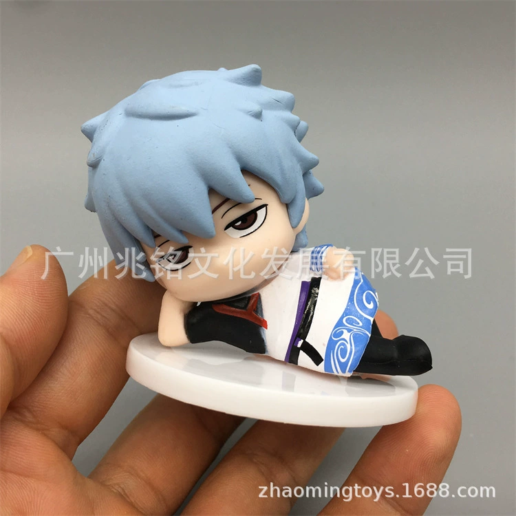 Gintama 20-ая годовщина Тихий стиль Гача Саката Гинтоки Камуи Исоу Кондо Джин-сан Сидящая Украшение