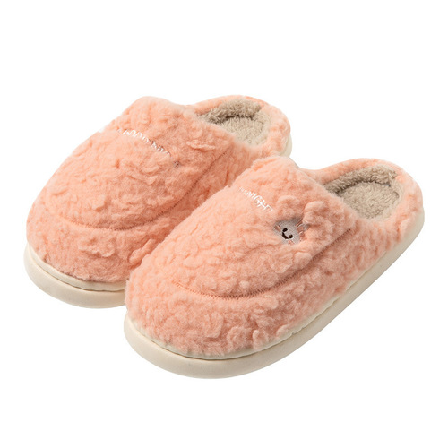 Non-slip cotton slippers for women, winter  new model, indoor home warming, home use, autumn and winter plush slippers for men