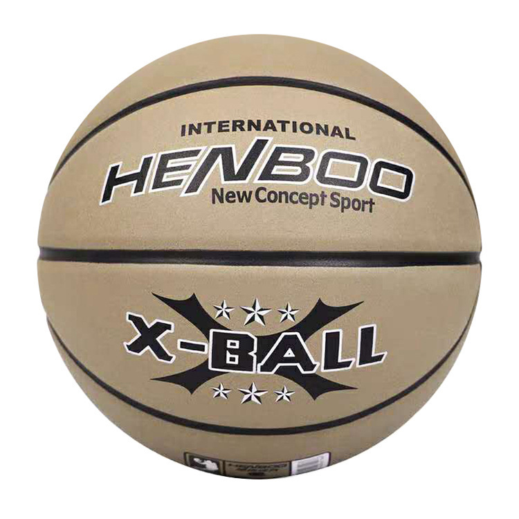 Factory wholesale can do logo 5 6 7 cement training basketball student basketball game PU basketball