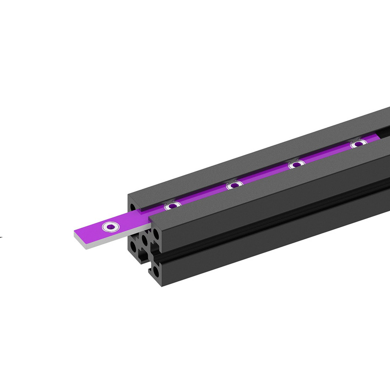 VORON01 Line Rail Fixer Purple PCB Fiberglass Material MGN7 Guide Rail Installation Strip with Screw Thread Wolong Accessories