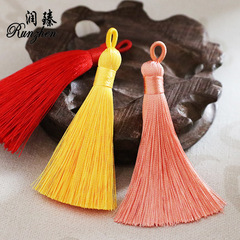 8cm tassel earring drop bookmark accessories Chinese knot small pendant clothing musical instrument decorations car hanging pendant