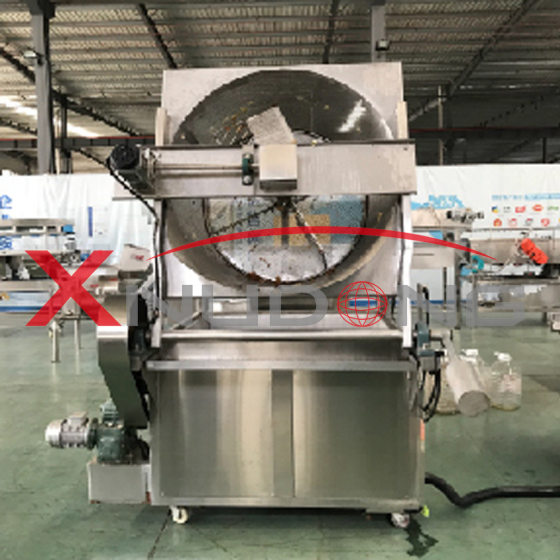 New Xudong wrapping peanut automatic Fryer frying equipment wrapping peanut flip stirring frying machine