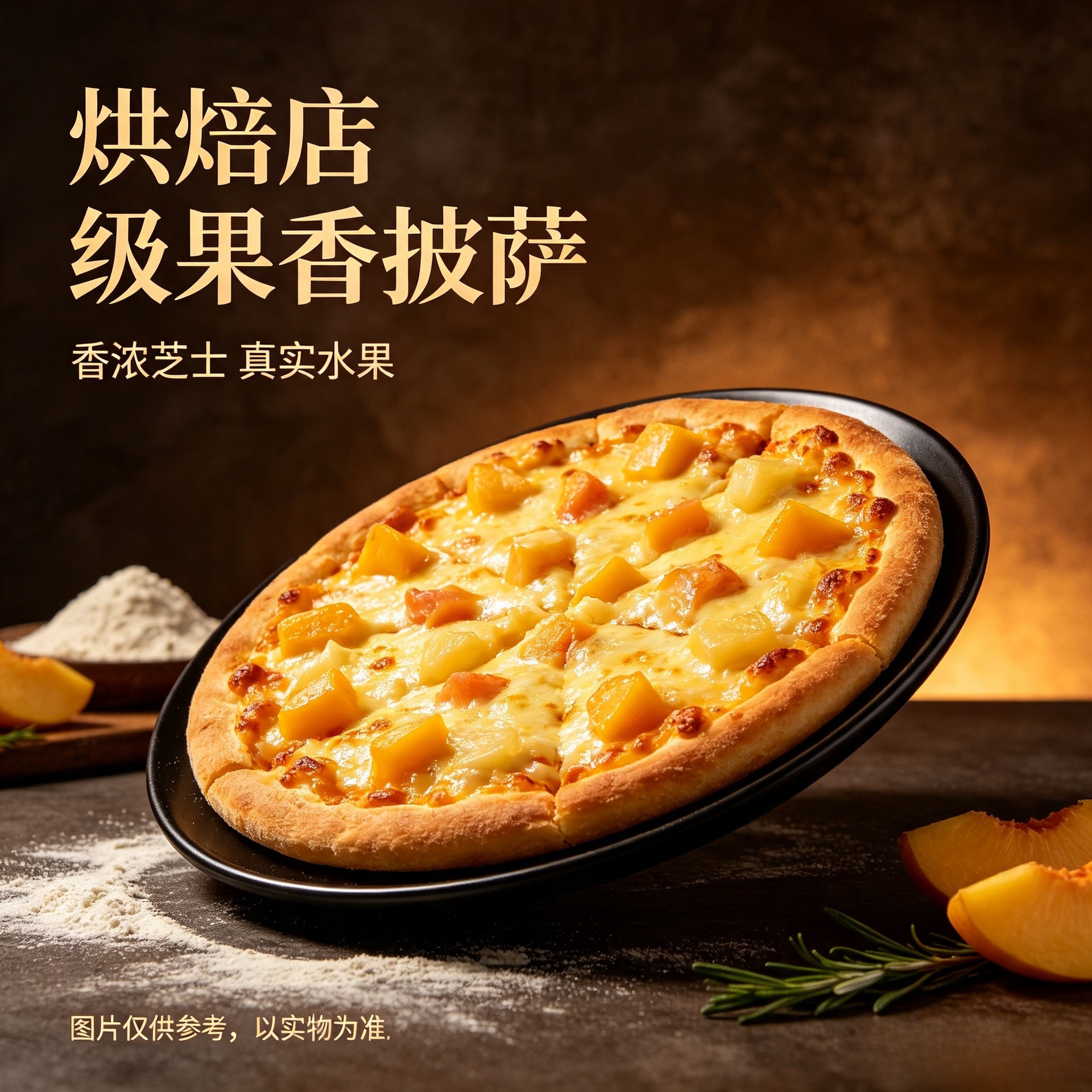 美香林披萨9寸水果半成品冷冻披萨商用批发家庭聚餐餐厅便捷