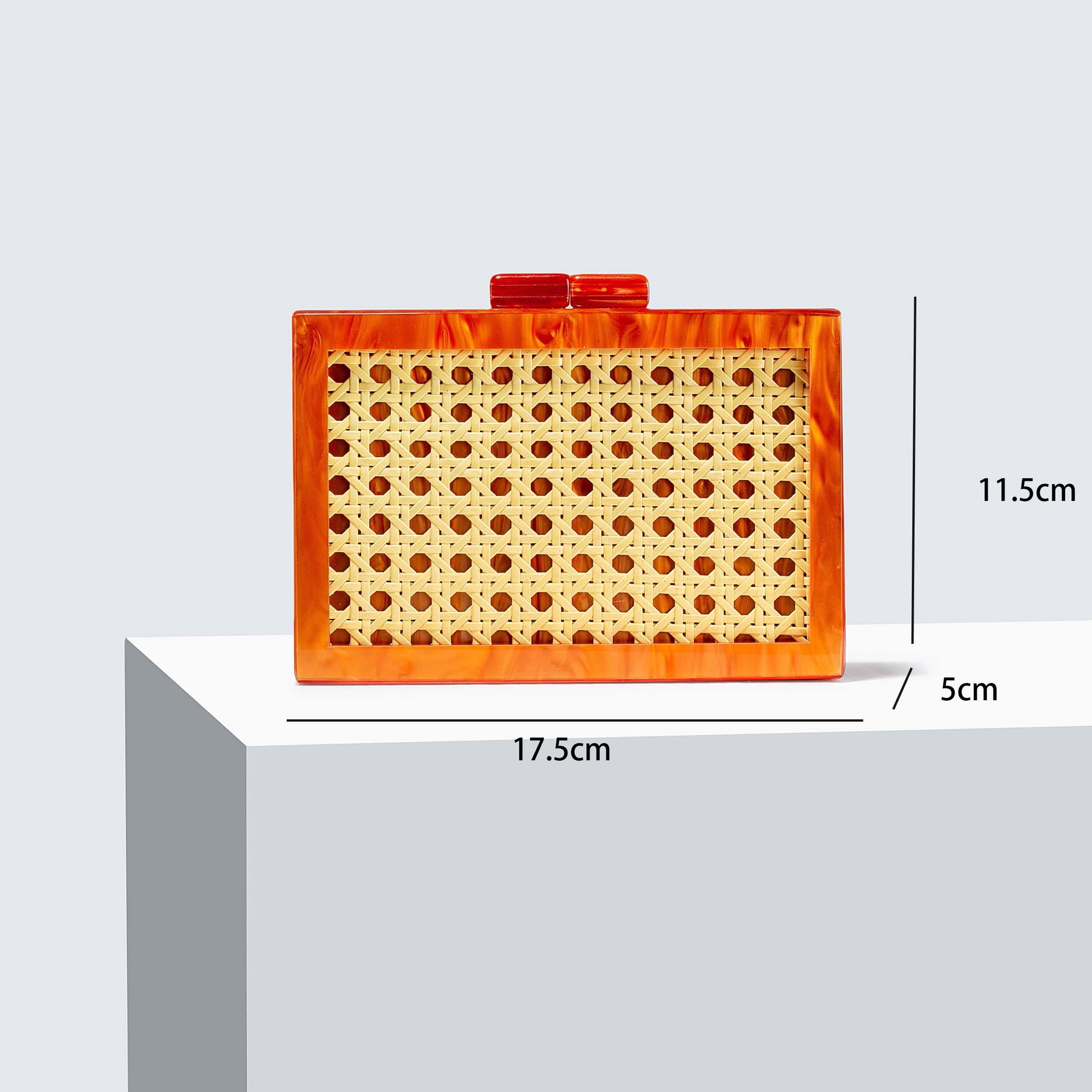 Clutch Bag Bags Type Daily, Party, Street Occasion Arylic Geometric Square Evening Bags