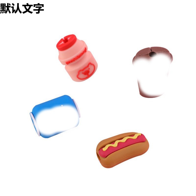 Protector de cable de datos animal lindo dibujos animados silicona anti-ruptura cable de carga picador de alambre mordedor de uso doméstico diario