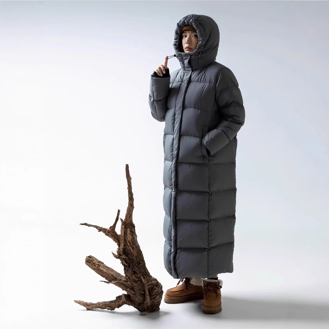회색 롱 기장