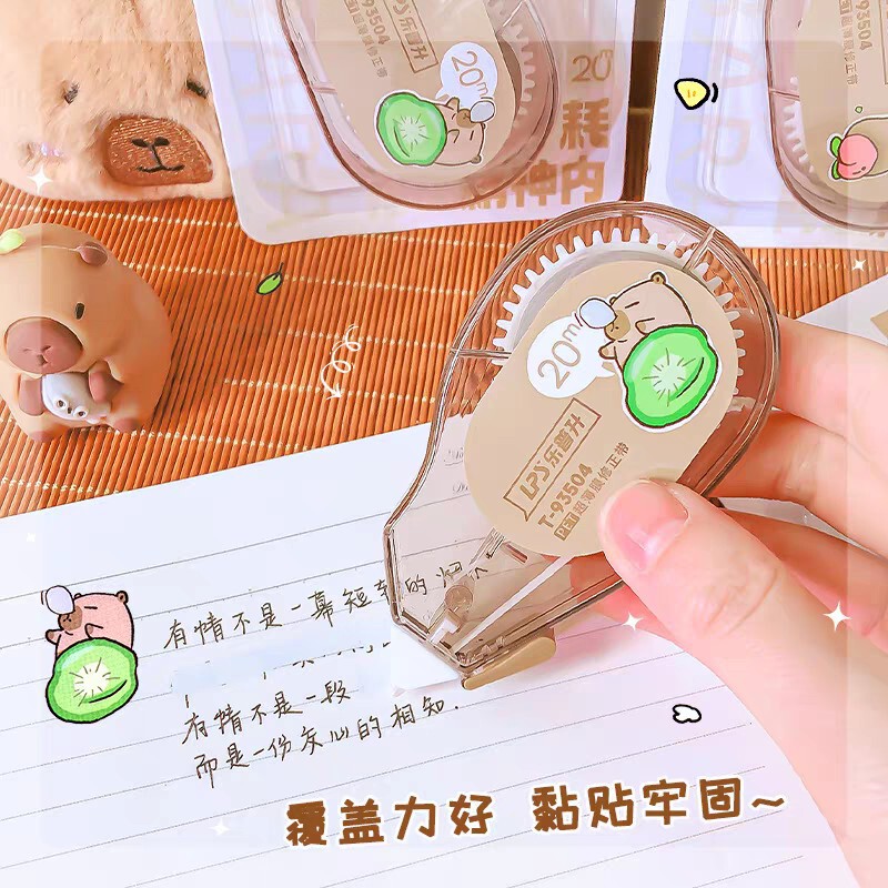 Lepusheng T-93504/93503/93505 カピバラ修正テープ 漫画 かわいい 大容量 修正テープ|undefined