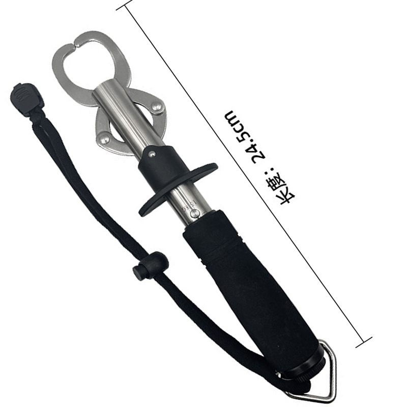 Dispositivo de control de pescado al por mayor abrazadera de pescado de acero inoxidable alicates de control de pescado Luya alicates tipo pistola plegable Luya traje de colector de pescado