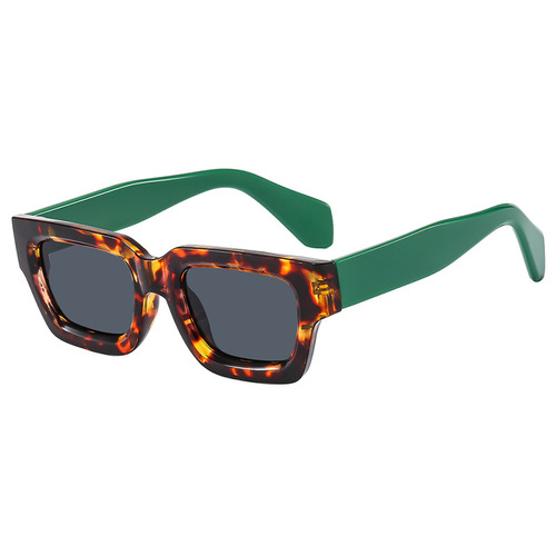 Square small frame sunglasses, fashionable sunglasses, Western and Eastern personality, thick frame, INSPopular sunglasses