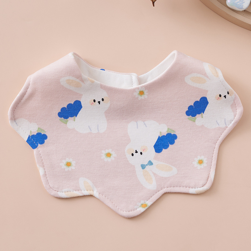 핑크토끼 [큰 꽃잎 턱받이]