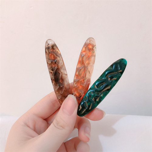 Stylish Elliptical Edge Clips, Versatile and Elegant, for Acidity Duckbill Clips, Top Clips, Bangs Clips, Adolescent Side Fringe Clips