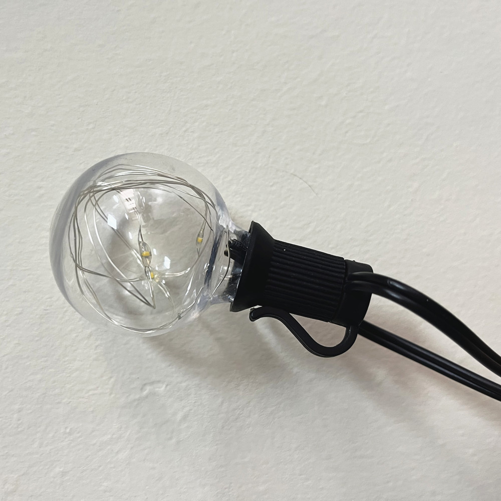 Al Aire Libre camping luz G40 bombilla solar con control remoto carpa impermeable bola decorativa luz patio decorativo luz de la secuencia