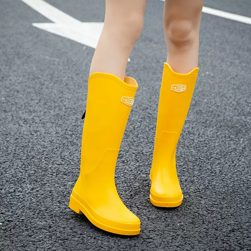 赶海特高筒雨鞋女款防滑厚底保暖厨房防水胶鞋成人雨靴加厚保暖