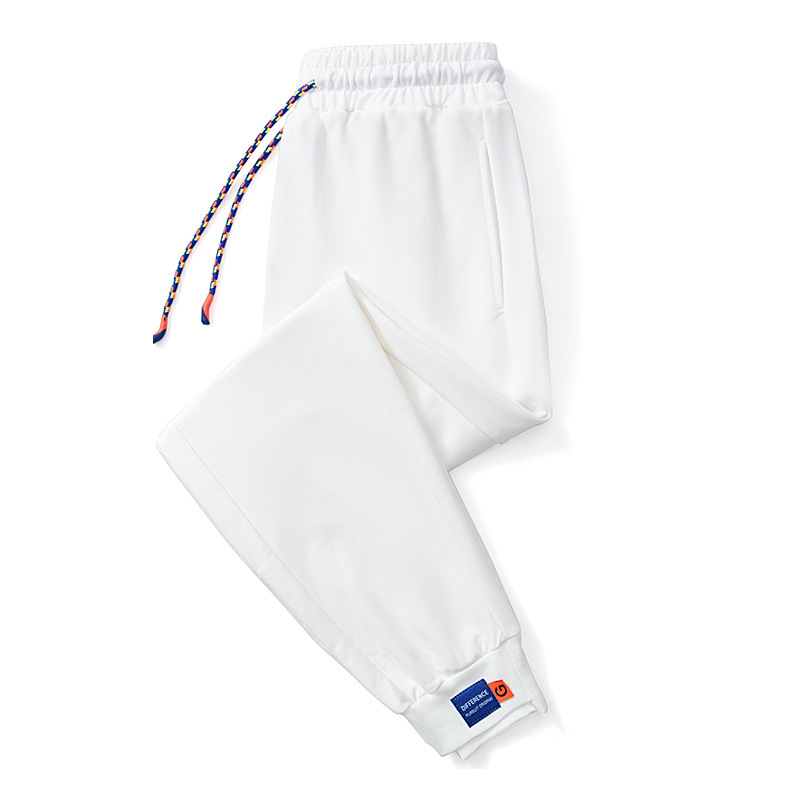 Primavera y otoño nuevos pantalones casuales de los hombres sueltos más tamaño Pantalones rectos de los hombres de moda deportes casuales pantalones de chándal atados al tobillo