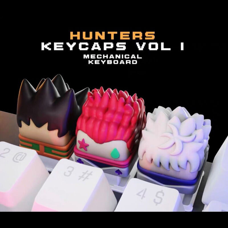 Full-Time Hunter Keycaps Anime Keycaps Three-Dimensional Creative Keycaps Mechanical Keyboard Keycaps Customized