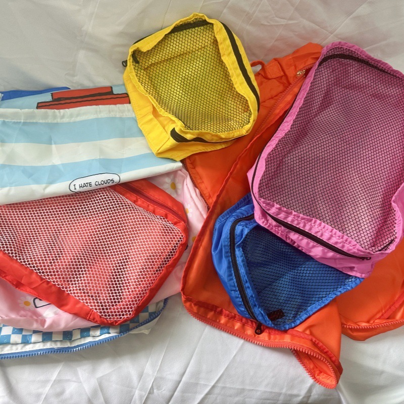 Spot bolsa de almacenamiento de viaje Snoopy japonesa de 4 piezas, equipaje, ropa, zapatos, paquete de almacenamiento, lindo