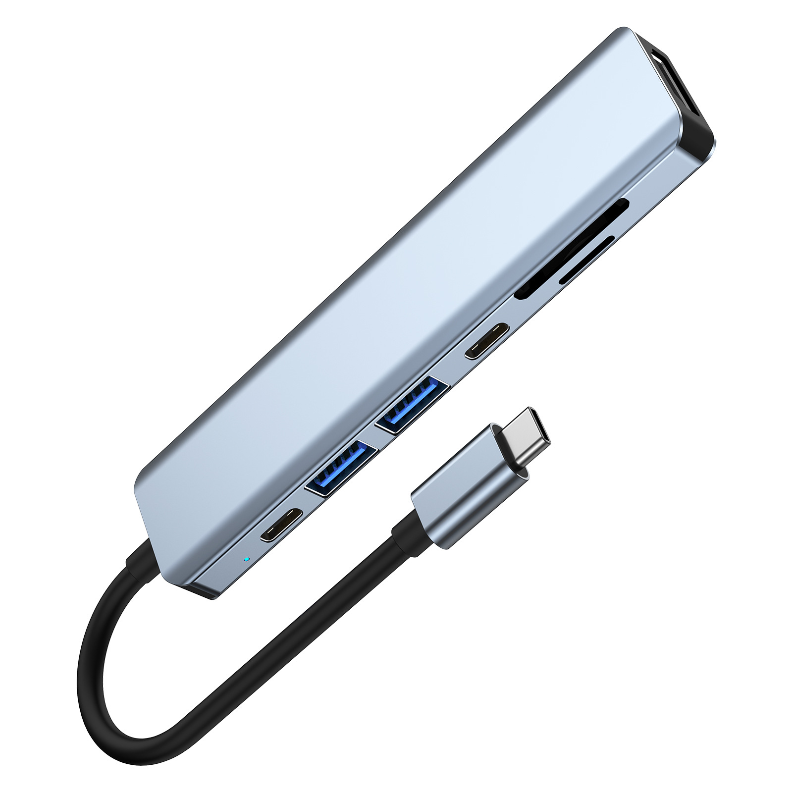 Cross-border USB extender for Apple Huawei computers MacBook Type-C seven-in-one expansion station
