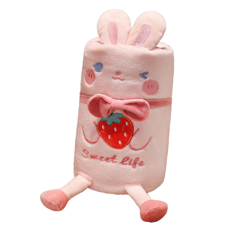 almohada edredón de doble uso oficina siesta de aire acondicionado manta de coral felpa sola manta pequeña montada en coche