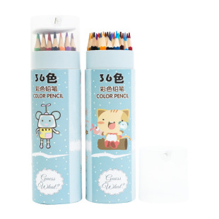 Cross-border 12 color pencil 36 color barrel children's pencil color filling art special color lead secret garden filling