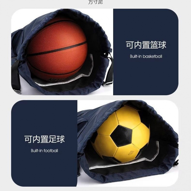 バドミントンラケットバックパックバスケットボールサッカーバッグ水泳フィットネススポーツバックパック巾着バックパックポータブル|undefined