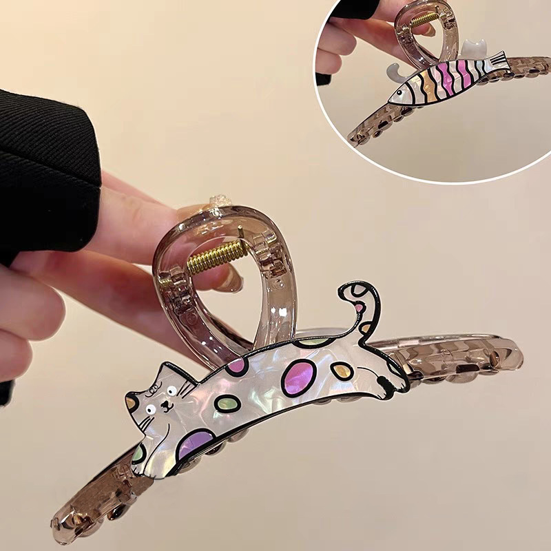キュートで面白いミッキーパームグリッパー立体ぬいぐるみヘアクリップサメクリップ楽しい小さなハンドヘアクリップヘアアクセサリー|undefined