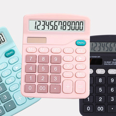 Colorful cute calculator wholesale desktop financial office computer solar and voice multi-function kk837