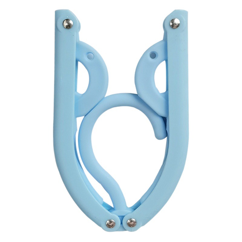 Percha de ropa de plástico portátil de viaje percha de ropa plegable simple multifuncional percha de ropa antideslizante puesto al por mayor
