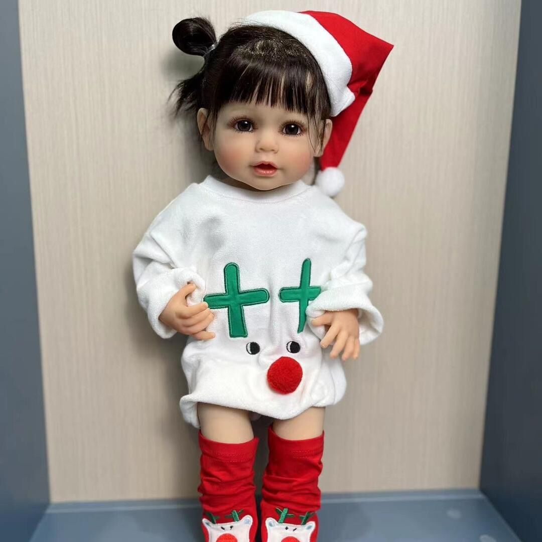 NPK genuino 55cm pegamento completo confiable de pared de pie simulación muñeca regalo de Navidad suministro transfronterizo