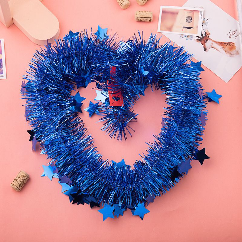 Venta al por mayor de bodas y fiestas de Navidad decoración de eventos estrella de cinco puntas cinta de color flor de hierba tira de color 2 metros envío gratis