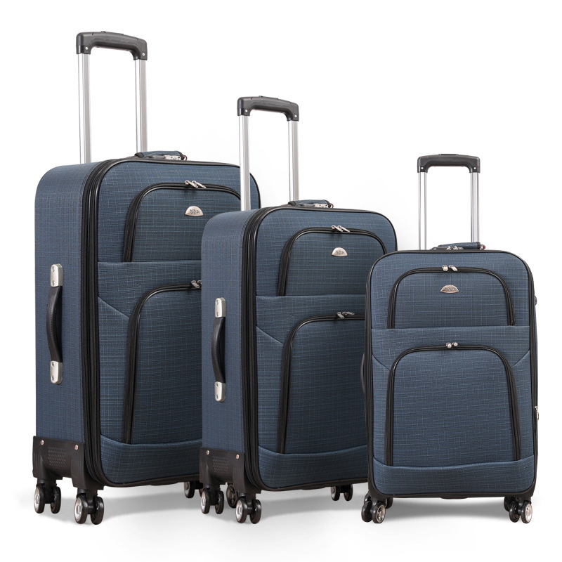 Trolley de comercio exterior de tres piezas, maleta con contraseña, equipaje de viaje 20 24 28 pulgadas abs, exclusivo transfronterizo para venta al por mayor