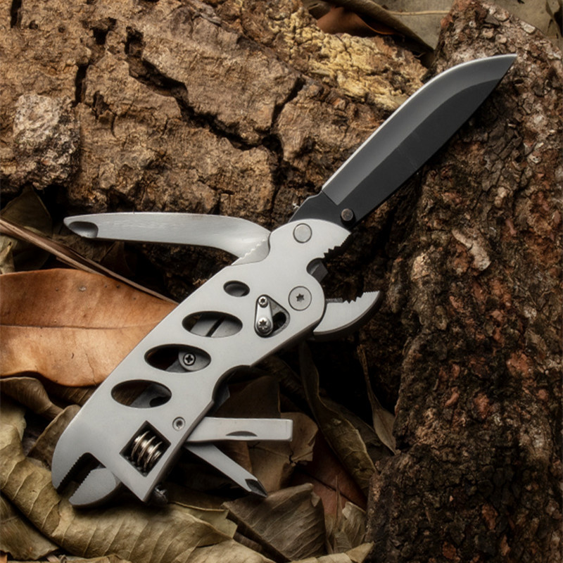 多功能背夹刀扳手钳户外便携折叠钳子EDC工具钳野营装备扳手应急