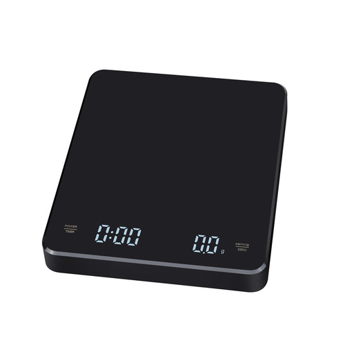 New electric coffee scale 3kg, rechargeable, smart weighing and timing LED hidden screen baking scale