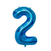 Digital blue balloon, decorations, light board, 32inch, 32inch
