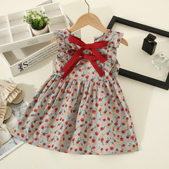 女童女孩裙子小學生女夏季簡約風小童連衣裙兒童公主裙夏一件代銷