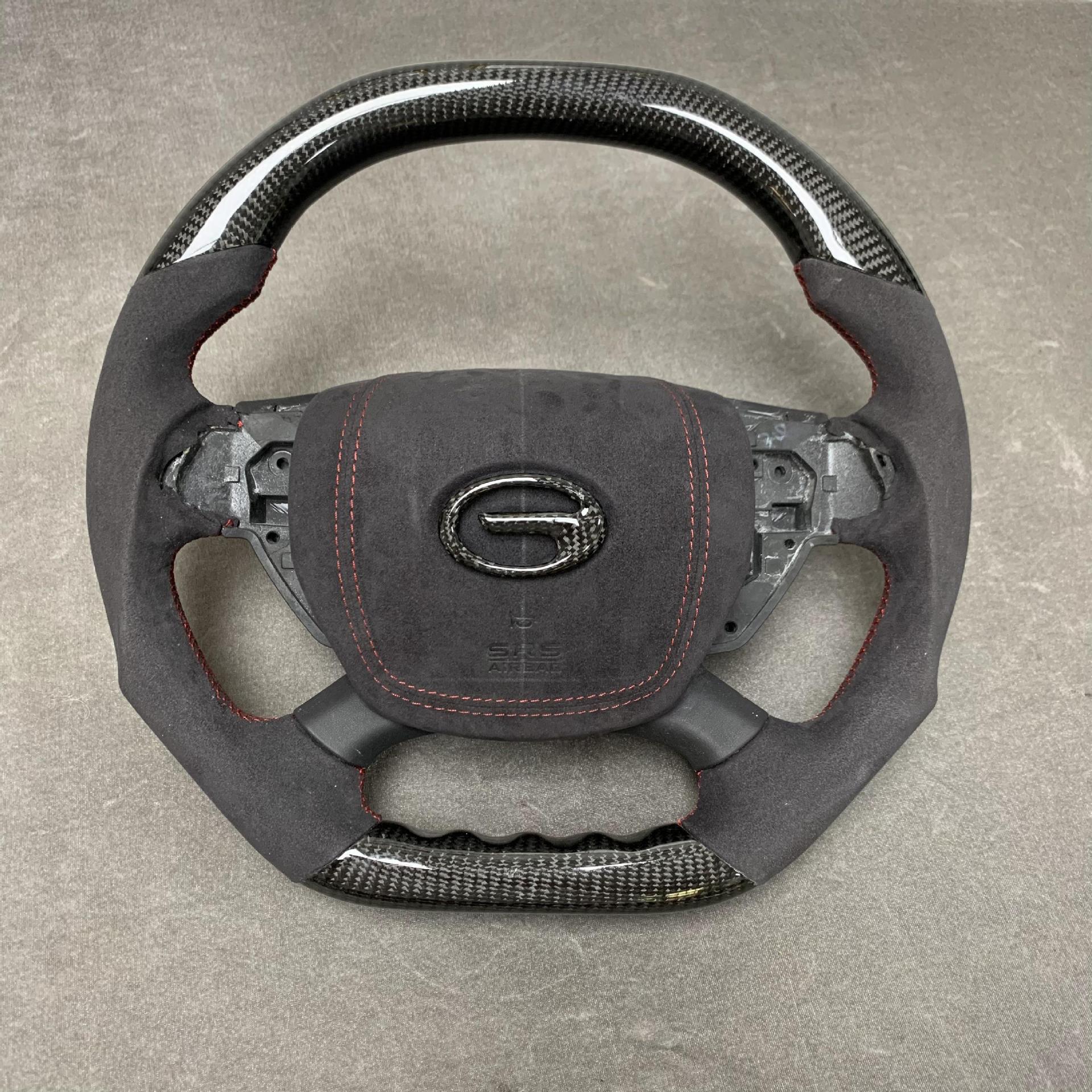 Manufacturer-Customized Carbon Fiber Steering Wheel Processing Suitable for Trumpchi E8/Trumpchi M8/Trumpchi M6/Trumpchi Gs8 Emkoo
