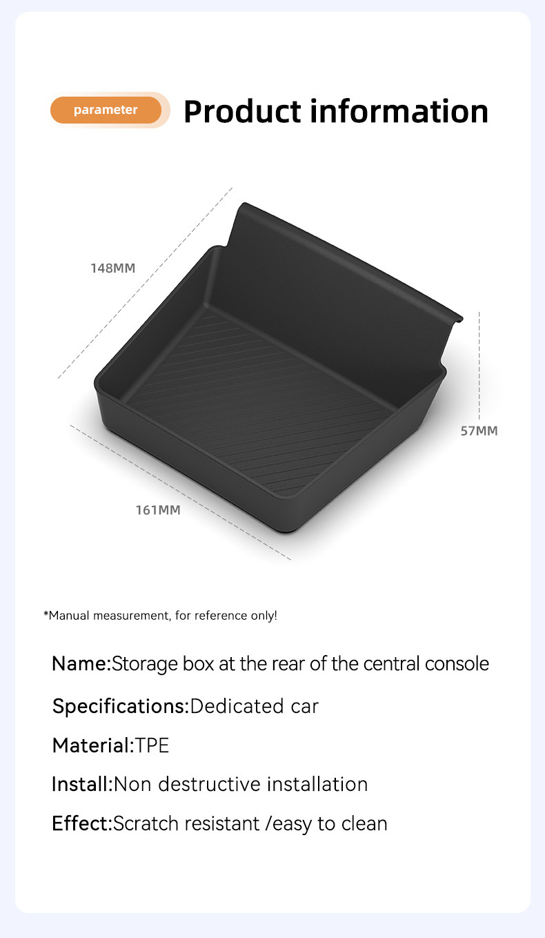 Suitable for 27 Kia Telluride models, armrest box rear storage box, car accessories, modification parts