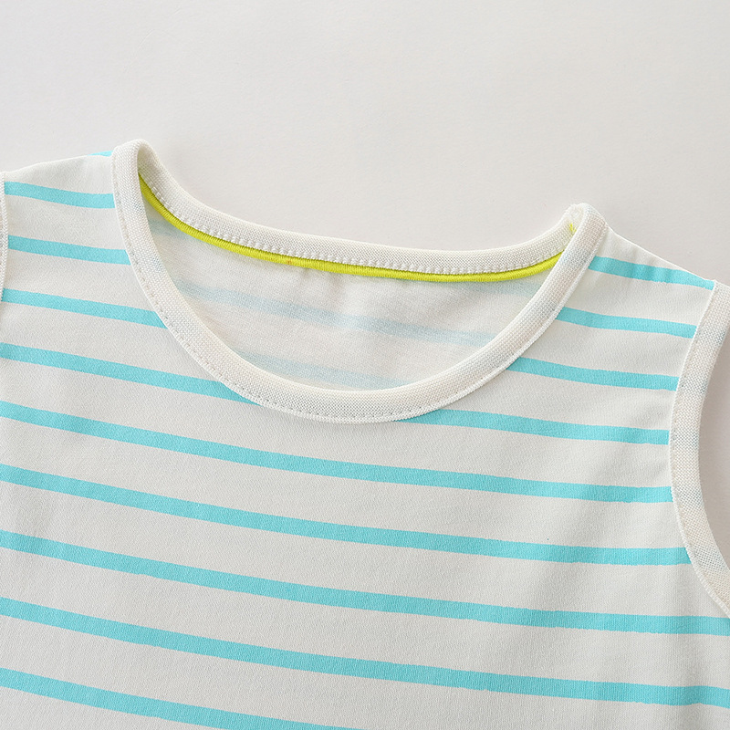 Vestido de verano para niños nuevos al por mayor estilo europeo y americano de punto de algodón vestido de niña de dibujos animados impreso princesa vestido de una sola pieza de entrega image 6