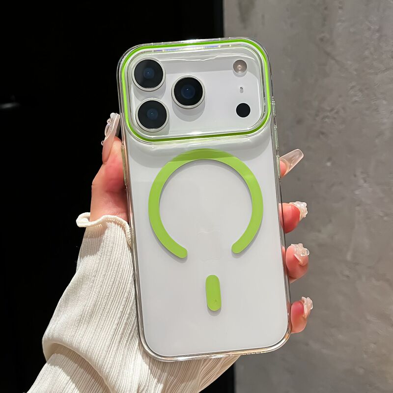 简约高透亚克力适用苹果17手机壳透明超薄iPhone16promax防摔硬套|undefined