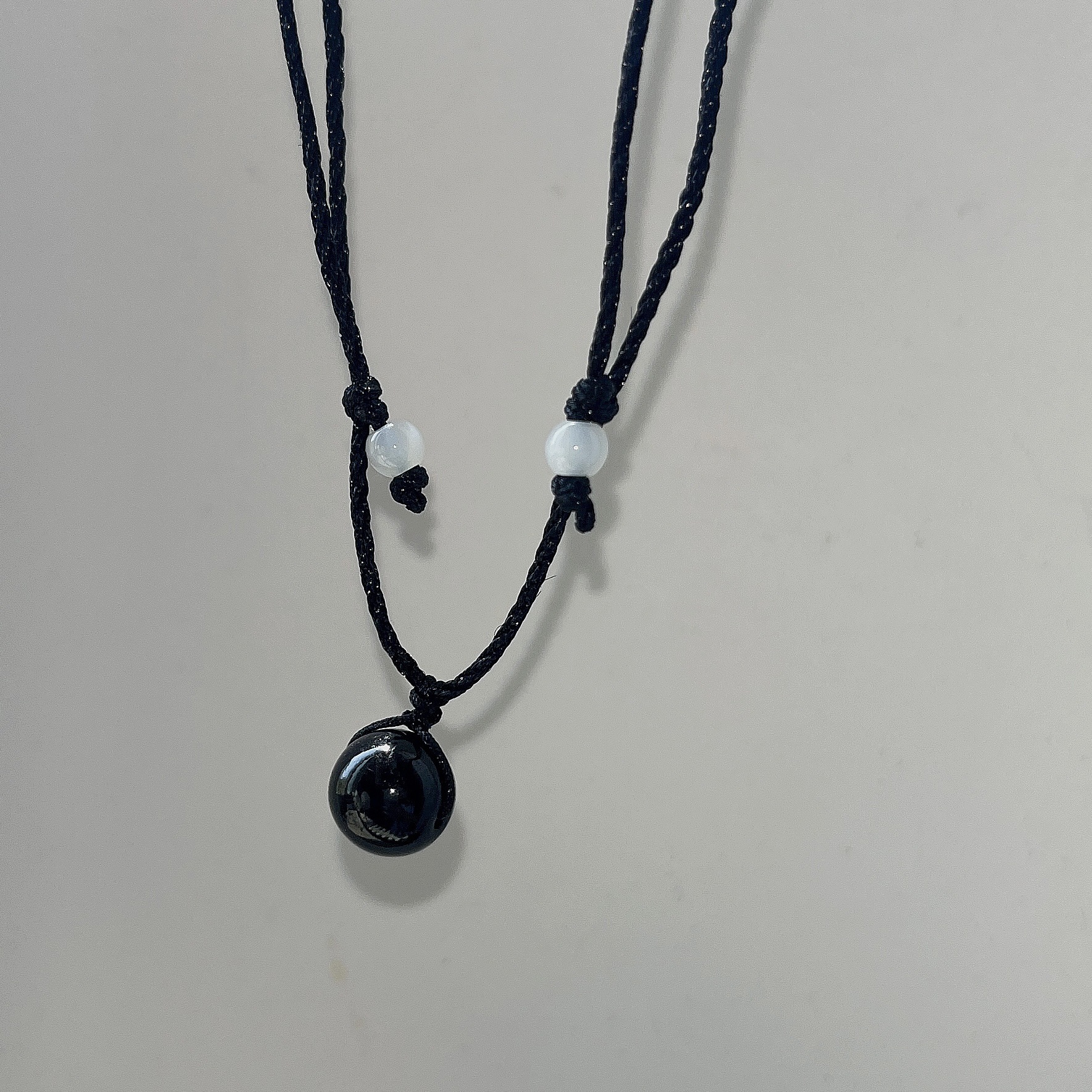 Ethnic Style Heart Shape Plastic Resin Inlay Artificial Crystal Necklace