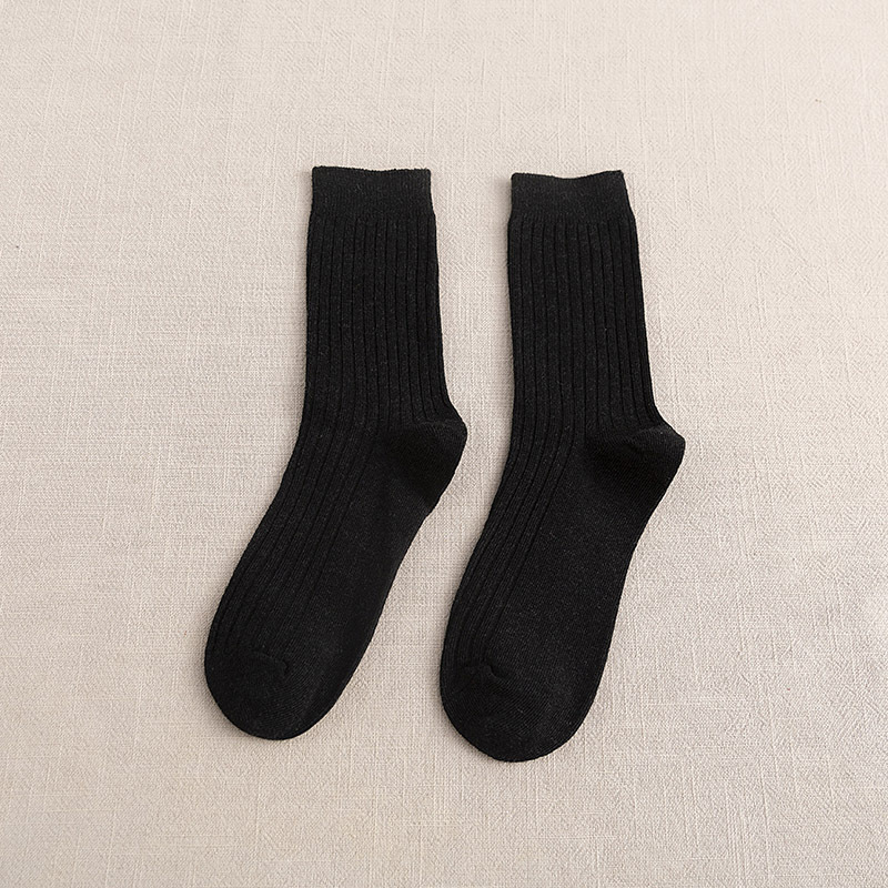 Socks Women's Mid-length Stockings Autumn and Winter Women's Stockings Spring and Autumn Vintage Solid Color Girl's Stockings Cyber Trendy