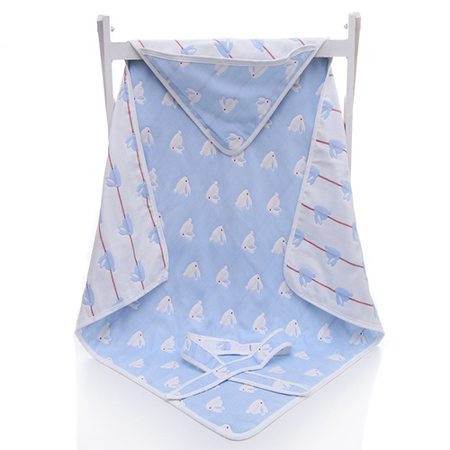 Four seasons baby blanket, newborn blanket, type A six-layer gauze double-sided jacquard soft and skin-friendly baby blanket