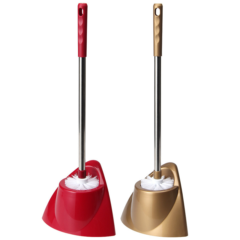 Cepillo de limpieza de inodoro de varilla de acero inoxidable alargado Cepillo de limpieza de inodoro montado en la pared Cepillo de artefacto de limpieza de inodoro de lavado doméstico sin callejones sin salida