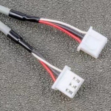 厂家直供2547-26#1533-28号PH2.0屏蔽线红黑端子排并硅胶电连接器