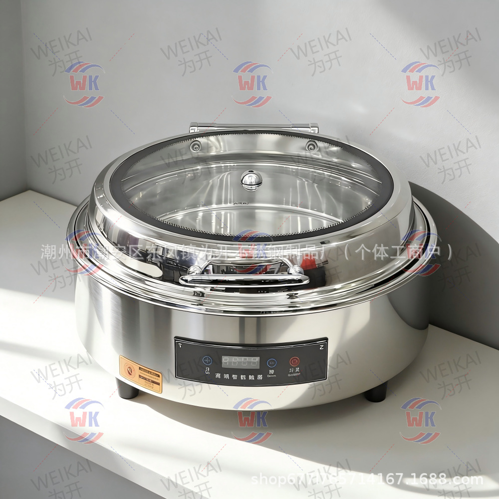Horno de aislamiento térmico buffet de grano de madera horno de calentamiento eléctrico comercial horno de Buffy eléctrico inteligente CNC horno de calentamiento eléctrico de restauración hotelera hidráulico 9L