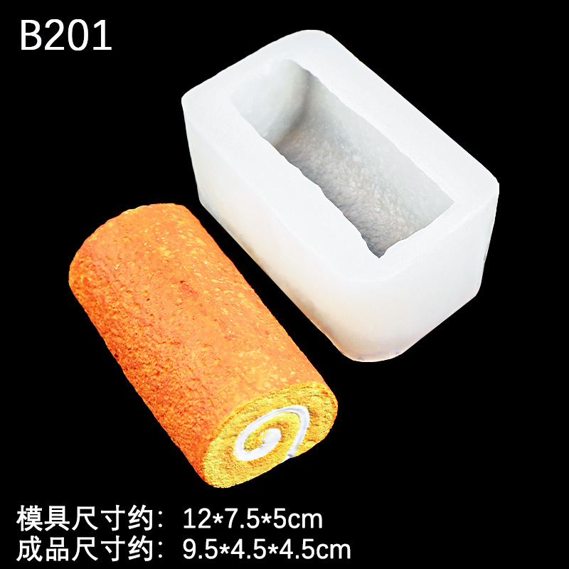 Helado de conejo de crema de rollo suizo 3 piezas de crema de fresa molde de silicona en forma de tira decorativa molde de pellizco de bricolaje