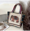 Small ethnic shoulder bag, sophisticated one-shoulder bag, shopping bag, ethnic style
